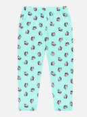 Girls 100% Cotton Printed Track Pant with Side Pockets and Regular Fit Jogger Styling for Comfortable Kids Activewear