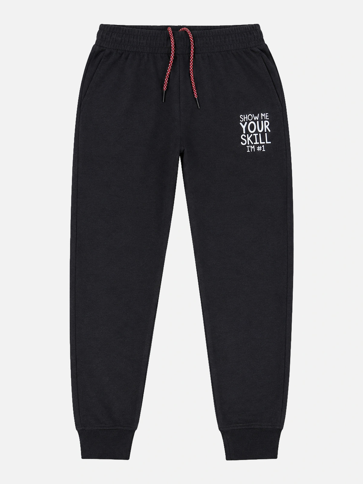 Boys French Terry Cotton Track Pant Regular Fit Joggers for Activewear, Playtime and Casual Comfort - Pack of 1