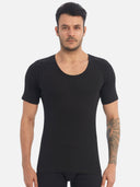 Men Round Neck Half Sleeves Thermal Top for Winter Base Layering, Cold-Weather Comfort and Everyday Warm Innerwear Essentials