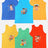 Boys Chotta Bheem Vest Round Neck Sleeveless Pack of 6 - Bodycare