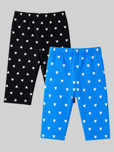 Baby Boys Mickey & Friends 100% Cotton Capri for Character Casual Wear, Easy Movement and Lounge Comfort - Pack of 2