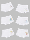 Baby Boys Single Jersey Trunk with Inner Elastic Waistband for Comfortable Innerwear Essentials - Pack of 6