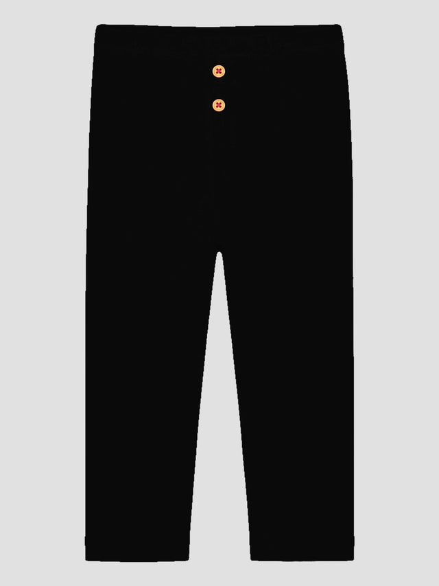 Baby Girls Cotton Blend Full Length Track Pant with Soft Stretchable Fabric and Elastic Waistband for Casual Bottom Wear