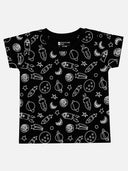Baby Boys 100% Cotton Round Neck Half Sleeve Printed T-Shirt with Breathable Fabric and Regular Fit - Pack of 1