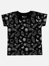 Baby Boys 100% Cotton Round Neck Half Sleeve Printed T-Shirt with Breathable Fabric and Regular Fit - Pack of 1