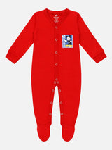 Baby Boys 100% Cotton Front Open Full Sleeve Romper with Sleepsuit Comfort and Easy Dressing for Everyday Use