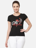 Women T-Shirt Round Neck Half Sleeves with Solid Styling for Casual Wear, Layering and Everyday Comfort