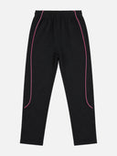 Girls 100% Cotton Solid Track Pant with Side Pockets and Regular Fit Jogger Styling for Comfortable Kids Activewear