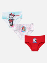 Girls Minnie & Friends 100% Cotton Innerwear Panty Inner Elastic for Everyday Innerwear Comfort, Secure Fit and Regular Use - Pack of 3