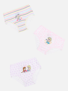 Girls Frozen 100% Cotton Panty Pack of 3 - Bodycare