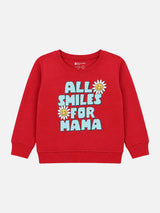 Baby Girls Round Neck Full Sleeve Sweatshirt for Comfortable Casual Wear, Easy Movement and Everyday Styling