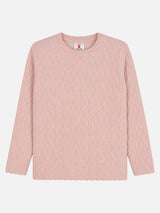 Girls Round Neck Full Sleeves Sweater with Comfortable Winter Wear Styling, Smart Casual Use and Easy Comfort