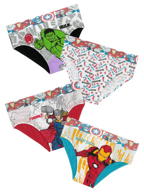 Boys Avengers Brief Top Elastic Pack of 4 - Bodycare