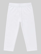 Girls Cotton Spandex Capri Slim Fit for Everyday Comfort, Flexible Movement, Casual Wear and Easy Layering - Pack of 1