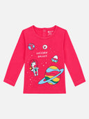 Girls Cotton T-Shirt with Regular Fit and Soft Breathable Fabric for Casual Wear and Everyday Comfort