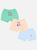 Girls Organic Cotton Boyshorts Pack of 3