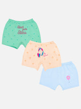 Girls Organic Cotton Boyshorts Pack of 3