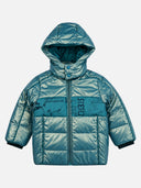 Baby Boys Polyester Quilted Hooded Jacket with Full Sleeves, Standard Length and Comfortable Winter Outerwear