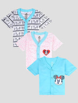 Baby Girls Minnie & Friends Innerwear Vest Camisole Half Sleeves for Easy-Wear Comfort and Layering - Pack of 3