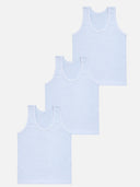Boys Vest Round Neck Sleeveless Pack of 3