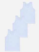 Boys Vest Round Neck Sleeveless Pack of 3