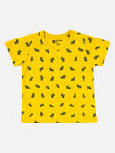 Baby Boys 100% Cotton Round Neck Half Sleeve Printed T-Shirt with Breathable Fabric and Regular Fit - Pack of 1