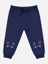 Baby Girls Cotton Track Pant for Everyday Comfort, Lounge Wear, Easy Movement and Casual Wardrobe Essentials - Pack of 1