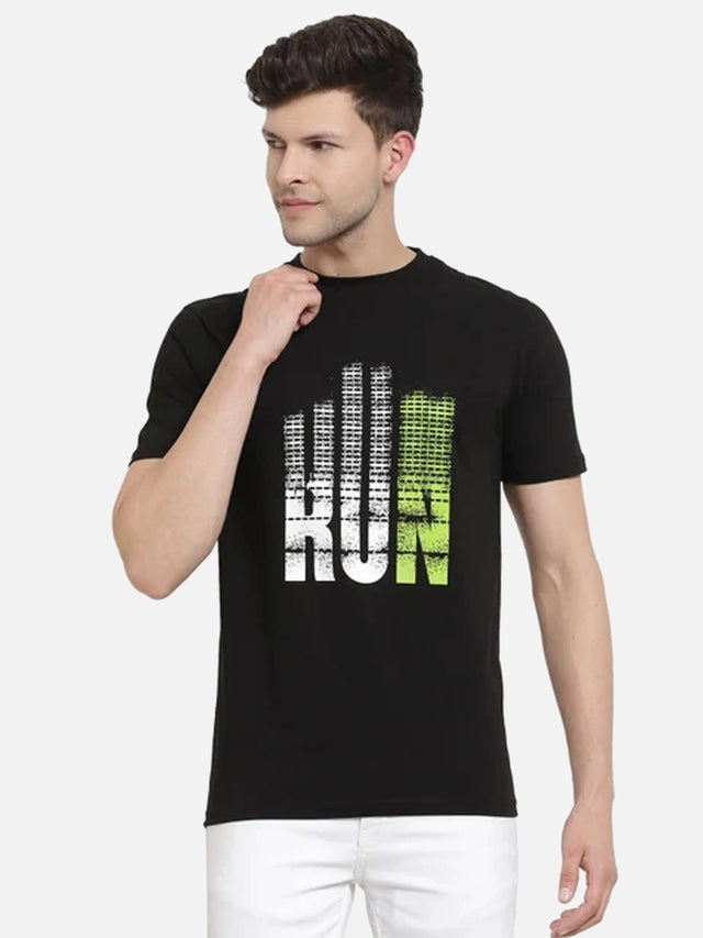 Men T-Shirt Round Neck Half Sleeves with Clean Casual Styling for Everyday Wear and Easy Layering Comfort