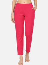 Women 100% Cotton Track Pant with Side Pockets and Solid Sports Jogger Styling for Workout, Gym and Active Wear