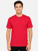 Men 100% Cotton Round Neck T-Shirt with Half Sleeves, Soft Regular Fit Comfort and Everyday Casual Wear
