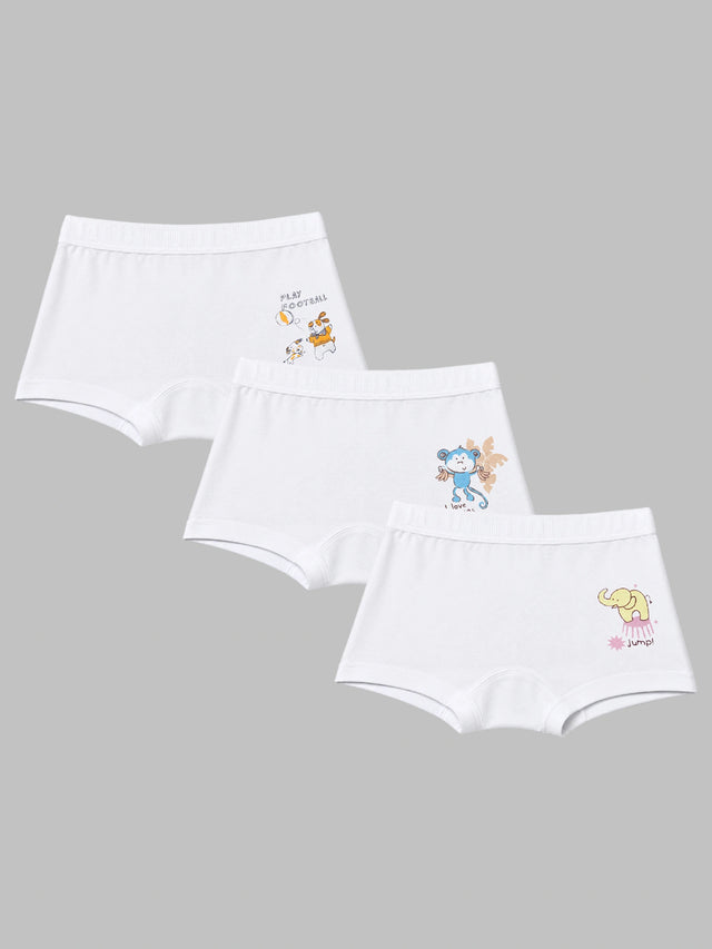Baby Boys Trunk Underwear with Inner Elastic for Comfortable Daily Innerwear, Easy Movement and Regular Use - Pack of 3