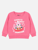 Baby Girls Round Neck Full Sleeve Sweatshirt for Comfortable Casual Wear, Easy Movement and Everyday Styling
