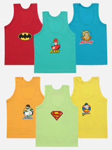 Bodycare Boys Cotton Vest Round Neck Sleeveless Benten Pack Of 6