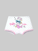 Girls Printed Innerwear Boyshorts with Inner Elastic, Ultrasoft Durable Waistband and All-Day Comfort - Pack of 4