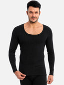 Men Round Neck Full Sleeves Thermal Top for Winter Base Layering, Cold-Weather Comfort and Everyday Innerwear - Pack of 1