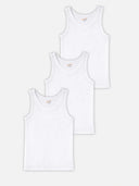 Boys Vest Round Neck Sleeveless Pack of 3