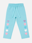 Baby Girls Super Combed Cotton Blend Track Pant with Regular Fit for Casual Wear and Easy Movement - Pack of 1