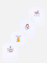 Girls Vest Dori Neck Sleeveless Pack of 4 - Bodycare