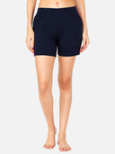 Women 100% Cotton Shorts with Side Pockets, Casual Regular Fit and Comfortable Everyday Styling Essentials