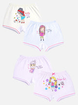 Girls Boyshorts Inner Elastic Pack of 4 - Bodycare
