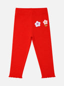 Baby Girls Lycra Rib Track Pant with Regular Fit for Casual Wear, Lounge Comfort and Easy Movement - Pack of 1