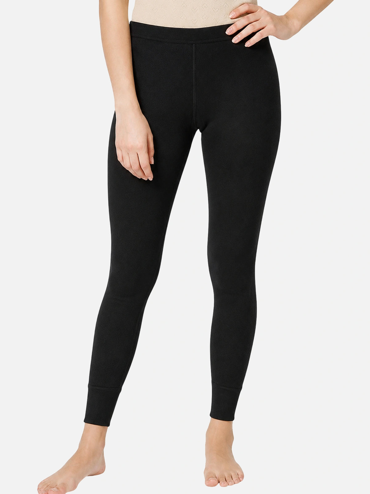 Women Fleece Thermal Bottom for Winter Wear, Heat Retention and Cold-Weather Layering and Regular Use - Pack of 1