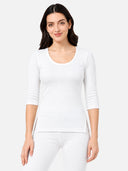 Women 100% Cotton Thermal Top with Warm Innerwear Comfort, Essential Winter Wear and Regular Fit Styling