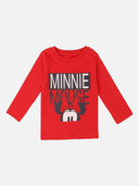 Baby Girls Minnie & Friends Sweatshirt Round Neck Full Sleeves with Solid Styling for Casual Layering - Pack of 1