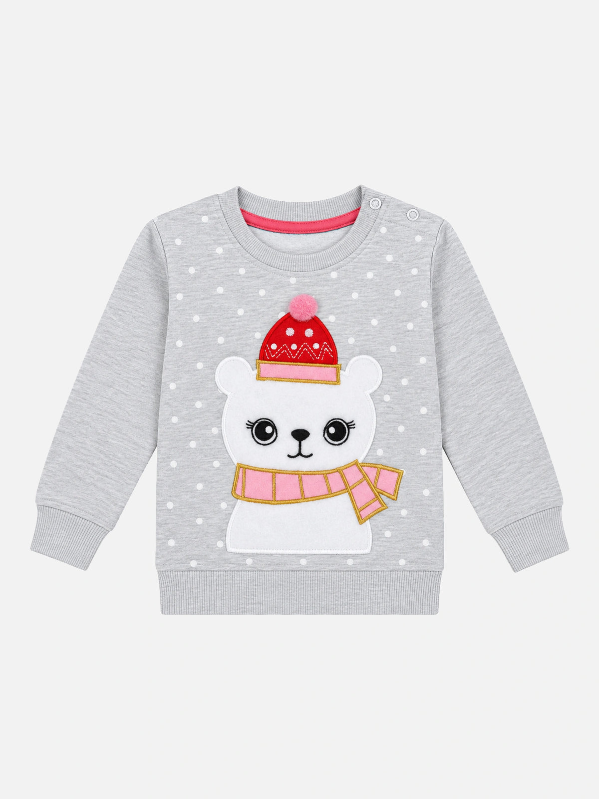 Baby Girls Printed Cotton Full Sleeve Sweatshirt for Casual Wear, Light Winter Comfort and Everyday Styling - Pack of 1