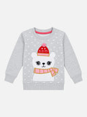Baby Girls Printed Cotton Full Sleeve Sweatshirt for Casual Wear, Light Winter Comfort and Everyday Styling - Pack of 1