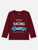 Baby Boys Interlock T-Shirt Round Neck Full Sleeves Regular Fit Warm Wear Top with Soft Breathable Comfort