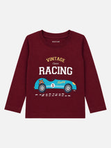 Baby Boys Interlock T-Shirt Round Neck Full Sleeves Regular Fit Warm Wear Top with Soft Breathable Comfort