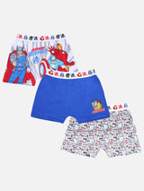Boys Avengers 100% Cotton Shorts Pack of 3