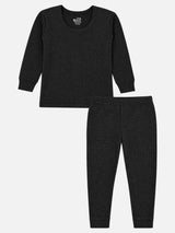 Unisex Kids Thermal Top and Bottom Set for Winter Wear, Warm Base Layer Comfort and Everyday Cold Weather Use